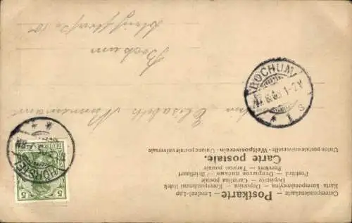 Ak Junge Frau, Schaukel