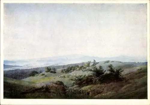 Künstler Ak Friedrich, Caspar David, Böhmische Landschaft mit See