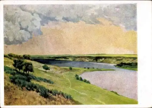 Künstler Ak Kayser-Eichberg, Carl, Aufziehendes Gewitter