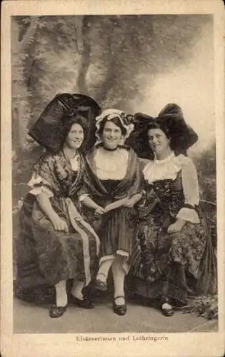 Ak Mulhouse Mülhausen Elsass Haut Rhin, Elsässerinnen und Lothringerin