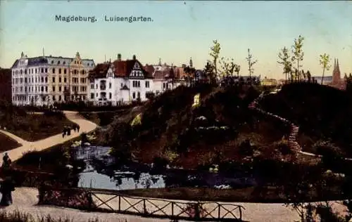 Ak Magdeburg an der Elbe, Luisengarten