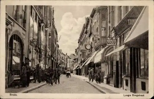 Ak Breda Nordbrabant Niederlande, Lange Brugstraat