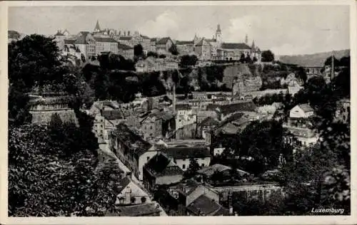 Ak Luxembourg Luxemburg, Panorama