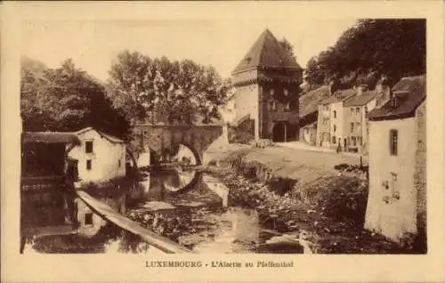 Ak Luxembourg Luxemburg, Alzette im Pfaffenthal