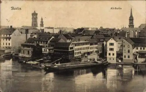 Ak Berlin, Alt-Berlin, Gesamtansicht