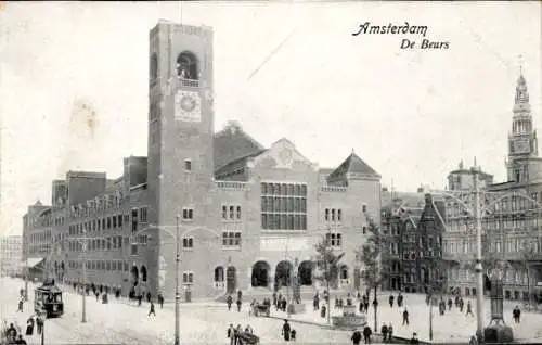 Ak Amsterdam Nordholland Niederlande, Stadtansicht, De Beurs