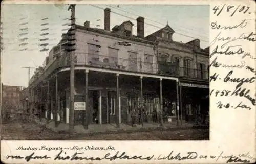 Ak New Orleans Louisiana USA, Madam Begue's