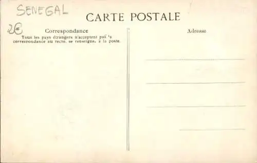 Ak Dakar Senegal, Boote auf dem Wasser, Pirogues, Menschen im Wasser, Senegal
