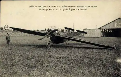 CPA Buc-Aviation, Aérodrome Esnault-Pelterie, Monoplan R.E P. piloté par Laurens