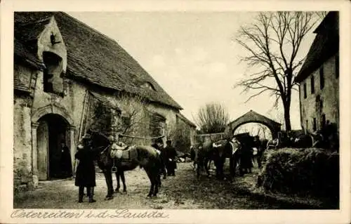 Ak Crostwitz in der Oberlausitz, Osterreiten