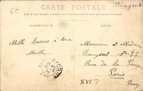 CPA Puy l'Évêeque Lot, Le Pont et la Vue générale