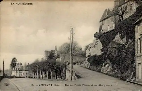 Ak Domfront Orne, foto, Straßenansicht,  Architektur