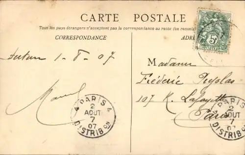 Ak Autun Saône et Loire, Porte d'Arroux