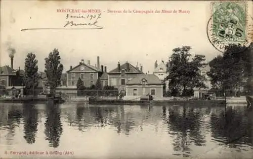 Ak Montceau les Mines Saône et Loire, Bureau de la Compagnie des Mines de Blanzy