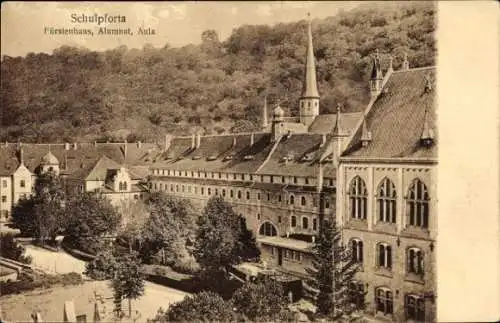 Ak Schulpforta Bad Kösen Naumburg an der Saale, Fürstenhaus, Alumnat, Aula