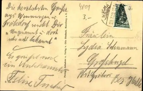 Ak Tröbsdorf Laucha an der Unstrut, Gesamtansicht