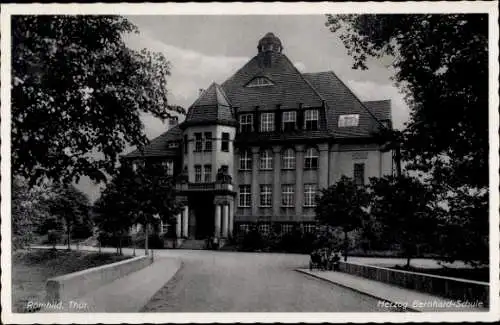 Ak Römhild in Thüringen, Herzog Bernhard Schule