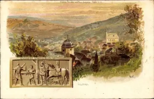 Ak Ruhla in Thüringen, Landschaftsblick,  Szenerie, farbenfroh, ruhige Atmosphäre