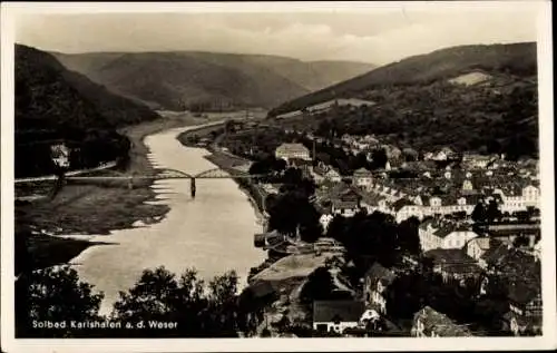 Ak Bad Karlshafen an der Oberweser Hessen, Gesamtansicht
