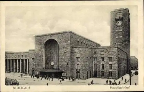Ak Stuttgart in Württemberg, Hauptbahnhof
