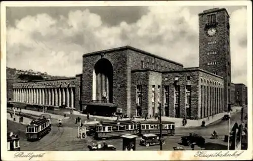 Ak Stuttgart in Württemberg, Hauptbahnhof