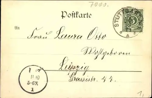 Ak Stuttgart am Neckar, Schlossplatz, neues Schloss