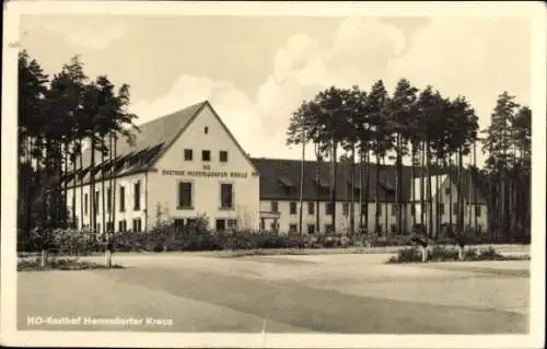 Ak Hermsdorf im Saale Holzland Kreis Thüringen, HO Rasthof Hermsdorfer Kreuz