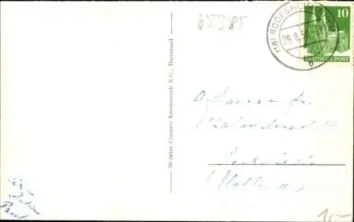 Ak Rüdesheim Rhein, Hotel Traube in der Rheinstraße