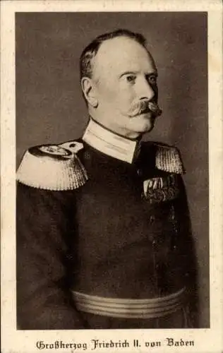 Ak Großherzog Friedrich II von Baden, Portrait