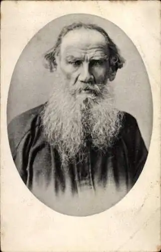Ak Russischer Schriftsteller Lew Nikolajewitsch Tolstoi, Portrait