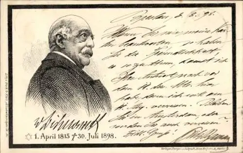 Ak Fürst Otto von Bismarck, Portrait