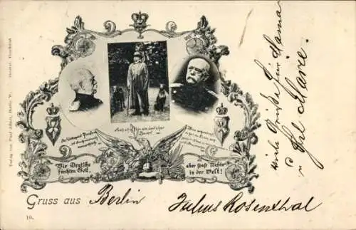 Ak Fürst Otto von Bismarck, Portrait, Zitate
