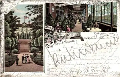 Litho Celle in Niedersachsen, Restaurant und Sommertheater Berggarten, Inh. E. Westerwald