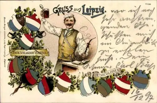 Studentika Litho Leipzig in Sachsen, Freie Schlagende Verbindungen, Unicoloren