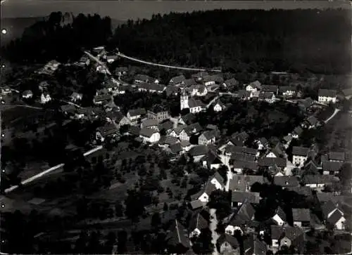 Ak Ebersteinburg Baden Baden am Schwarzwald, Fliegeraufnahme