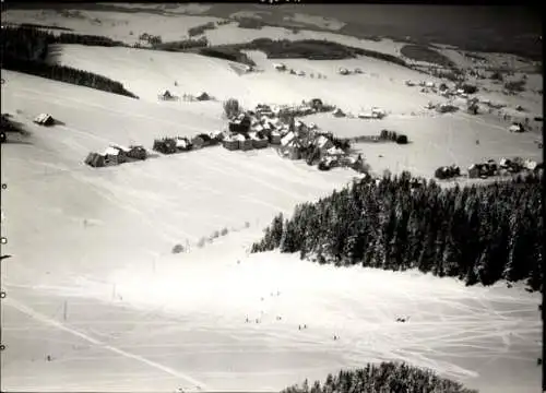 Ak Schönwald im Schwarzwald Baden, Fliegeraufnahme