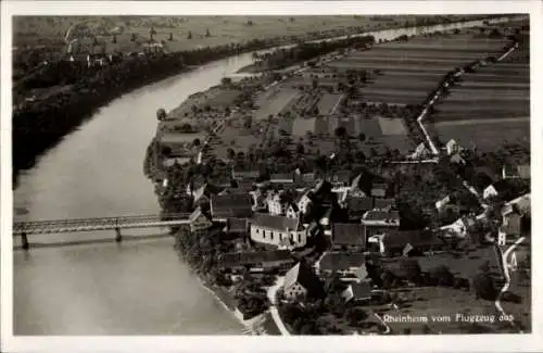 Ak Rheinheim Küssaberg Klettgau, Fliegeraufnahme