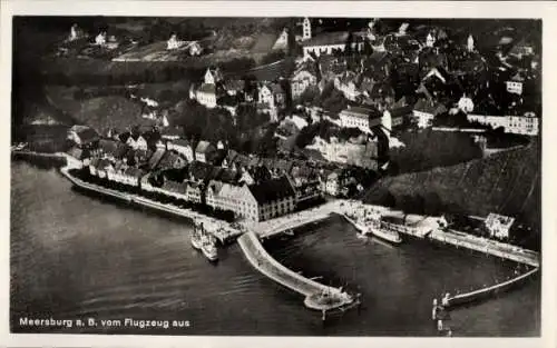 Ak Meersburg am Bodensee, Fliegeraufnahme