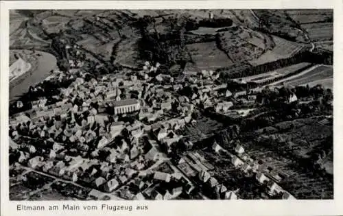 Ak Eltmann in Unterfranken, Luftaufnahme