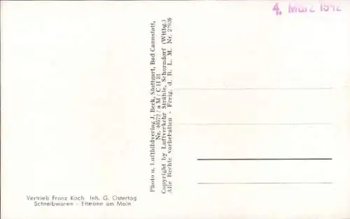 Ak Eltmann in Unterfranken, Luftaufnahme