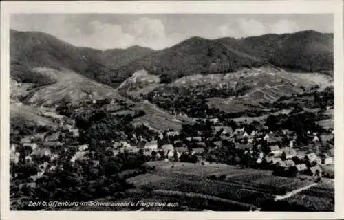 Ak Zell Weierbach Offenburg am Schwarzwald, Fliegeraufnahme