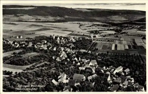Ak Effringen Wildberg im Schwarzwald Württemberg, Fliegeraufnahme