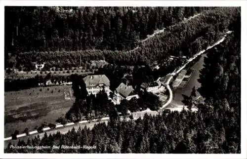 Ak Rötenbach Nagold im Schwarzwald, Fliegeraufnahme Polizeierholungsheim
