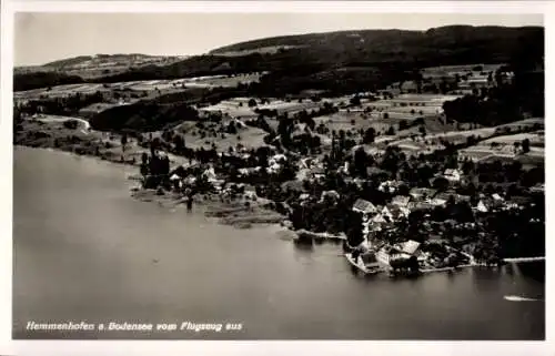Ak Hemmenhofen Gaienhofen am Bodensee, Fliegeraufnahme
