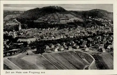 Ak Zeil am Main Unterfranken, Luftaufnahme