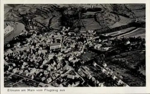 Ak Eltmann in Unterfranken, Luftaufnahme