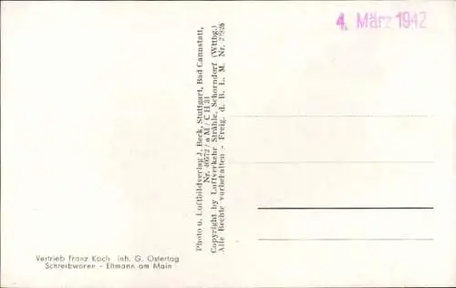 Ak Eltmann in Unterfranken, Luftaufnahme