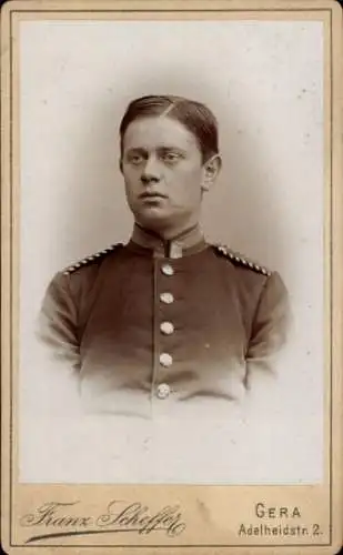CdV Gera, Deutscher Soldat in Uniform, Portrait