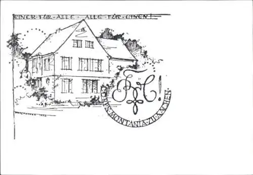 Studentika Ak Aachen, Corps Montania, Corpshaus Lütticher Straße 162, Zirkel