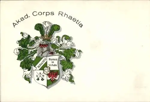 Studentika Ak Wien, Akad. Corps Rhaetia, Wappen
